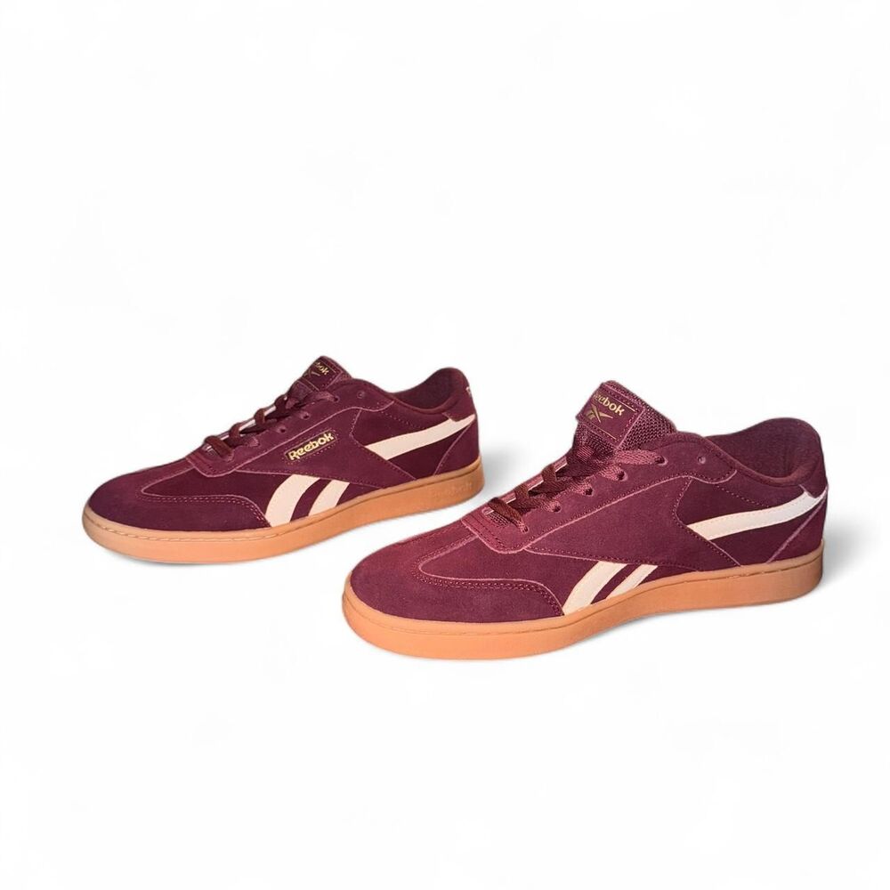 Reebok Forte Lounger Women’s 11 Red Suede Gum Sole Sneakers NIB AR30252W - Picture 5 of 8